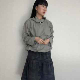 Rain Hooded Anorak Blouse