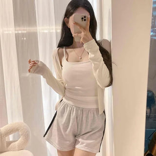 Delicate Fit Minimal Open Cardigan