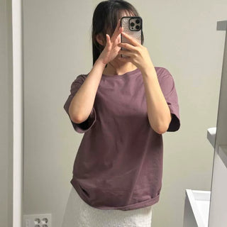 Mots Washed Plain Short Sleeve T-shirt