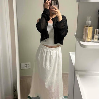 Habit Frill A-line Loose Fit Long Skirt