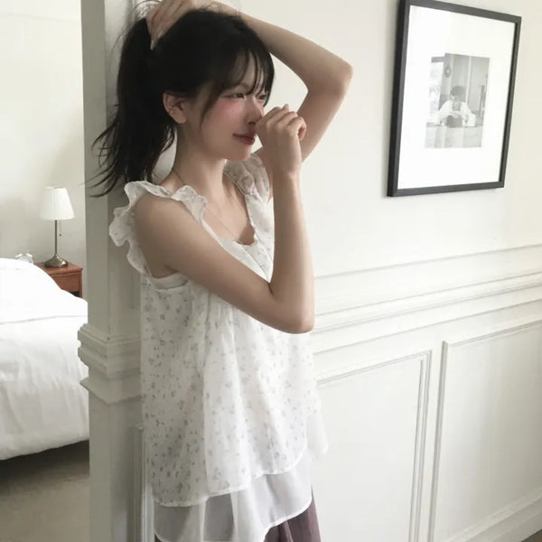 Sena Floral Chiffon Blouse