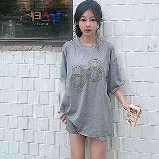 Washed Oversized Loose Fit Daily Short Sleeve T-shirt
