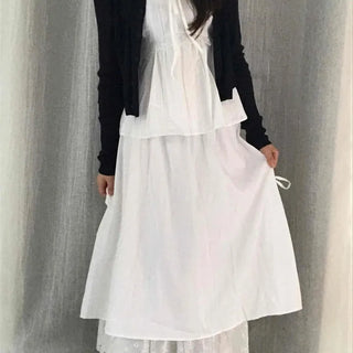 Layered Tiered A-Line Daily Long Skirt