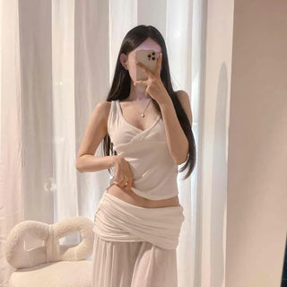 Crossbody Slim Fit Plain Daily Sleeveless