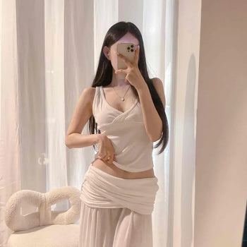 Crossbody Slim Fit Plain Daily Sleeveless