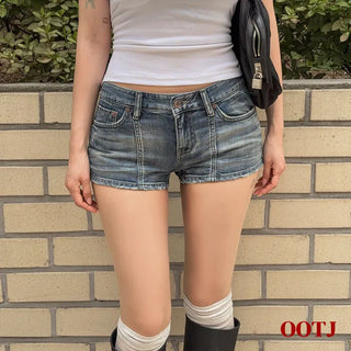 PS Low denim shorts
