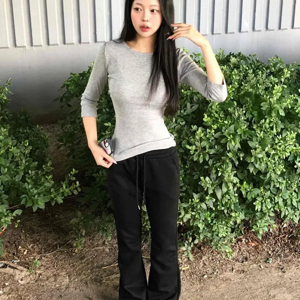 Air Slim Back Pocket Elastic Bootcut Training Pants