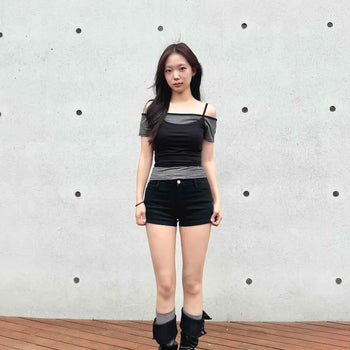 Slim Fit Button Flap Pocket Daily Shorts