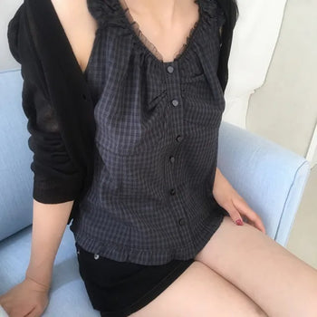 Smoked Frill Blouse