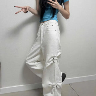 Snap Cut Wide Daily Long Pants