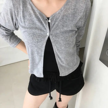Two-Button Delicate Cardigan