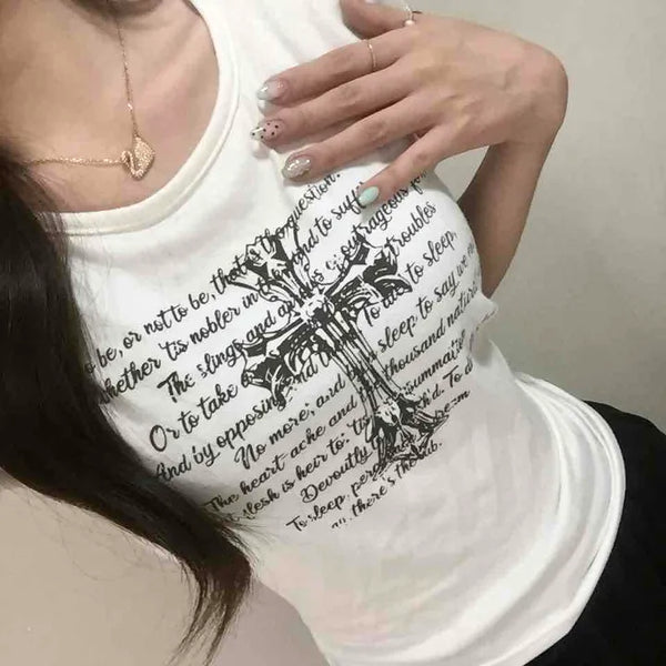 Ruti Lettering Print Regular Fit Daily Short Sleeve T-shirt