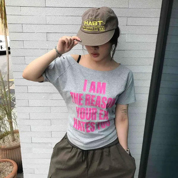 Rocky Lettering Loose Fit Daily Short Sleeve T-shirt