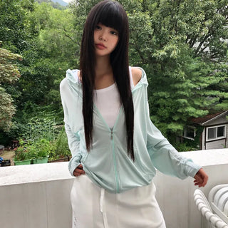 Gyuni See-through Zip-up Hoodie
