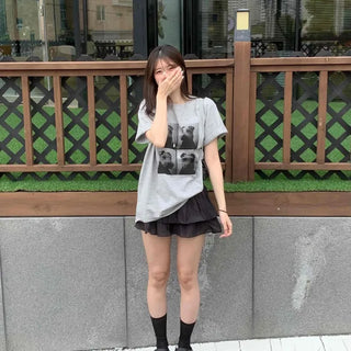 Frill Tiered Flare A-Line Mini Skirt