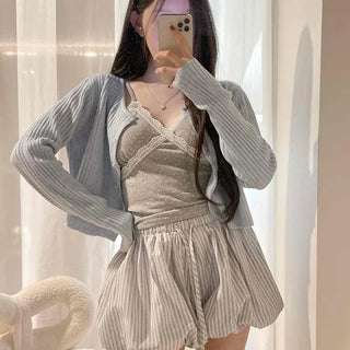 Button Slim Fit Casual Daily Long Sleeve Cardigan