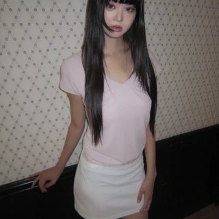 Chiwoo Shirred Short Sleeve T-shirt