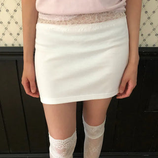 Yaben Lace Mini Skirt