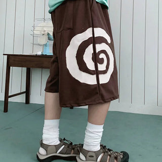 [UNISEX] Graphic Patch Oversized Street Bermuda Shorts