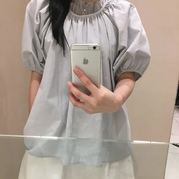 Romin Balloon Puff Blouse