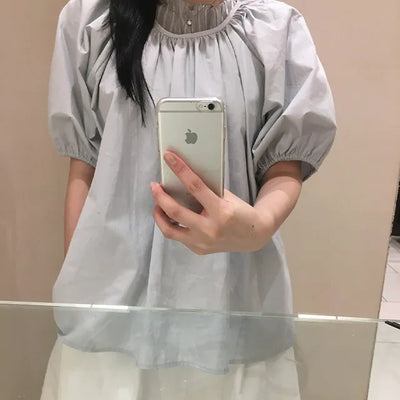 Romin Balloon Puff Blouse
