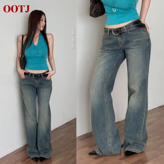 Excelle Low denim bootcut pants