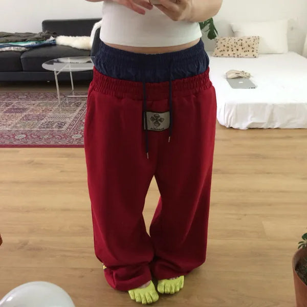 Layered back Ferrari line pants