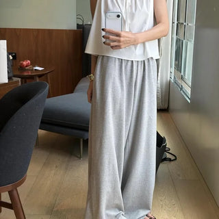Summer Jogger Pants  Elastic Waist Wide Fit Free Size Women's Summer Jogger Pants