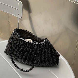 Erned Weaving Rattan Shoulder Bag