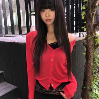 Meltin Totto See-through Cardigan