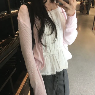 Summer ribbed cardigan