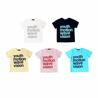 *Mint Lemoncore* Youth Motion Lettering Short Sleeve T-shirt