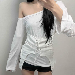 One-off Corset Layered T-shirt