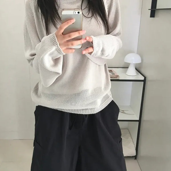 *High Quality/Made in Korea* Yui Lip Neck Summer Knit