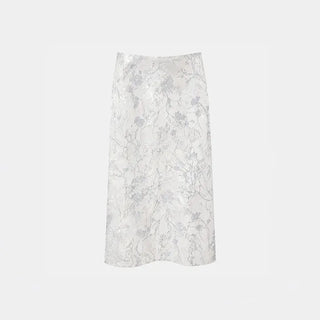 Misty Floral Satin Skirt