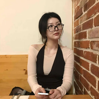 Frill Slim Fit Top Curery Halter Neck Set