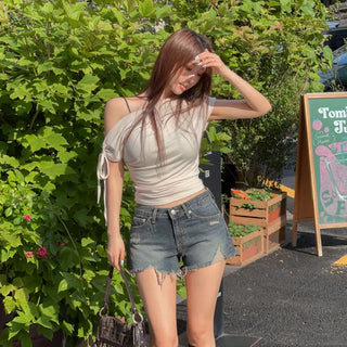 FEXO Asymmetrical Off-Shirt