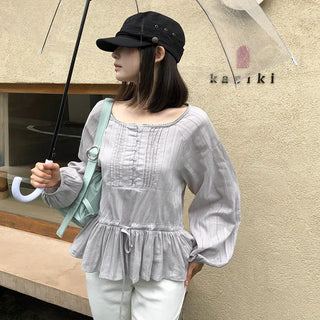 Ruco Frill Long Sleeve Blouse