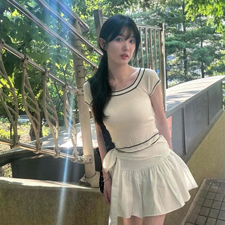 Milli Strap Frill Mini Skirt
