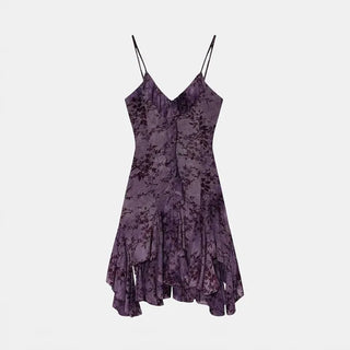 Dusty Bloom Floral Mesh Mini Dress
