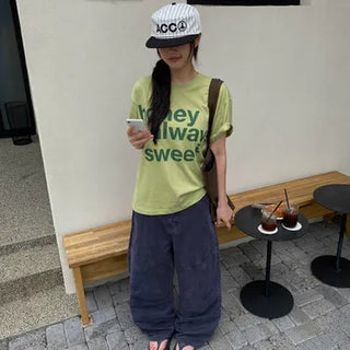 With Dyed Washed Pants