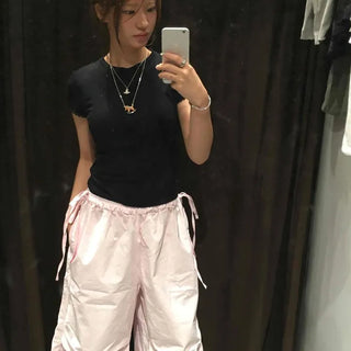Breeze Pintuck String Capri Pants