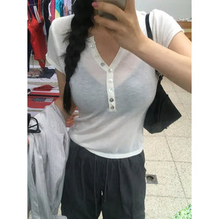 Prion Embroidered V-neck Blouse