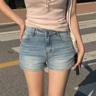 Deuce Hip Pad Denim Shorts