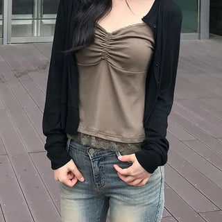 Harry See-through Round Cardigan