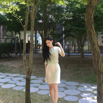 Grow Banding Flare Satin Midi Skirt