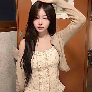 Reknow Plain Slim Fit Long Sleeve Daily Cardigan