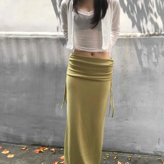 Joel String Straight H-Line Daily Long Skirt