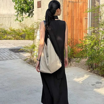 PARIS scarf maxi dress