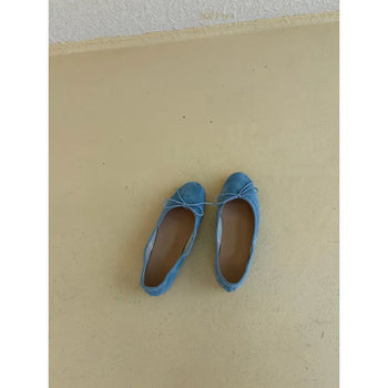Suede Ribbon Flats (2 colors)